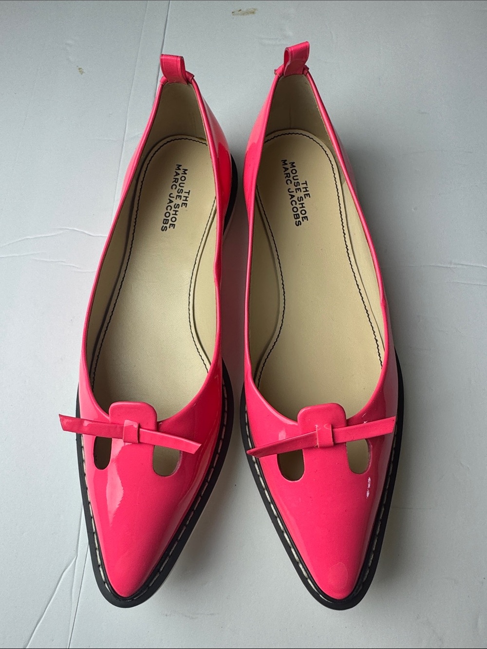 Like New MARC JACOBS THE MOUSE SHOE NEON PINK- Size 6 US or 36 EU